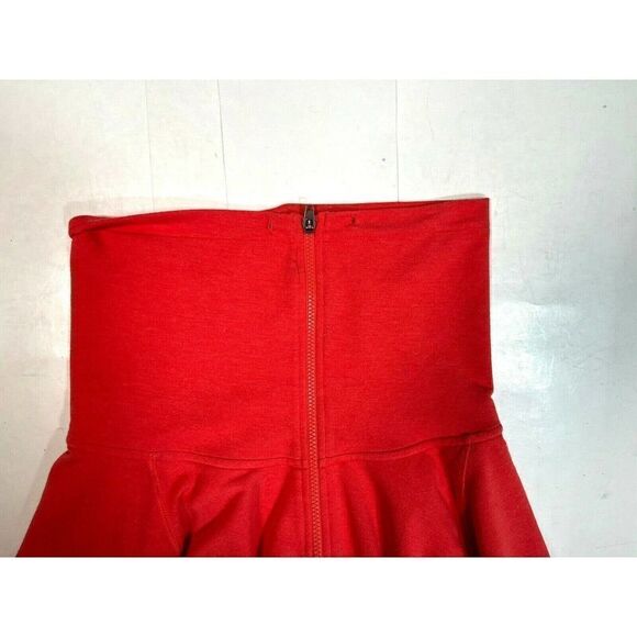 Zella Sweatshirt Coral Wide Collar Cowl Neck Full Zip Pockets - Picture 8 of 11